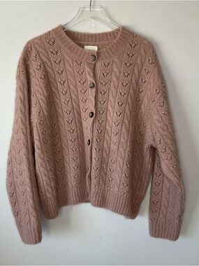 Like New Doen Alder Cardigan Clay Baby Alpaca Blend Size XXL